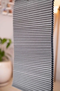 Anthracite Blackout Honeycomb Pleat Curtain