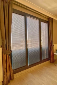 Twilight Black Glass Balcony Curtain