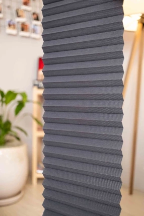 Anthracite Semi-Blackout Pleated Curtain