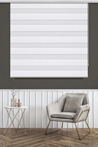 White Blackout Zebra Curtain 