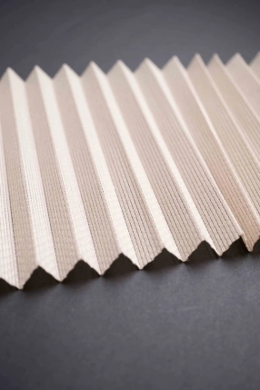 Beyaz Keten Plise Perde