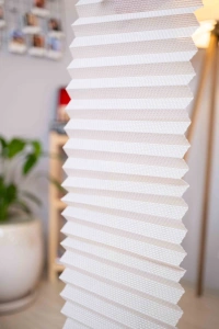White Linen Pleat Curtain