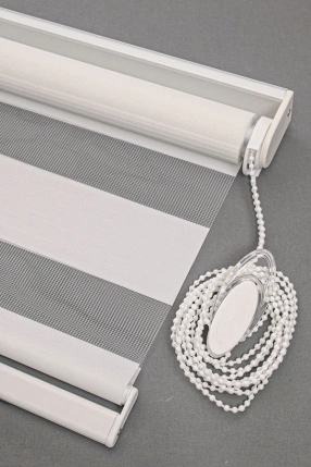 White Polyester Zebra Curtain