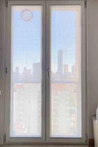White Tulle Pleated Curtain