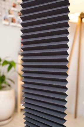 Blackout Tam Karartma Antrasit Plise Perde 