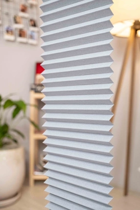 Blackout Tam Karartma Gri Plise Perde 