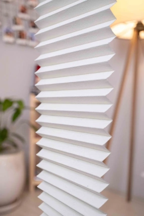 Full Blackout Cream Pleated Curtain