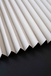 Full Blackout Cream Pleated Curtain