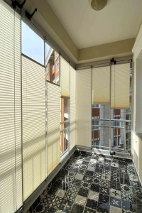 Ecru Glass Balcony Curtain