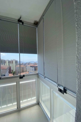 Gri Blackout Honeycomb Plise Perde