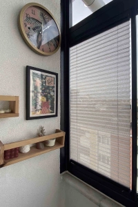 Gray Linen Pleat Curtain