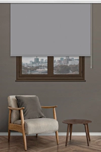 Gray Matte Roller Blinds 