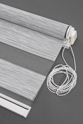 Gümüş Gri Bambu Mini Zebra