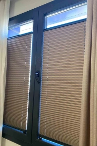 Brown Semi-Blackout Pleated Curtain