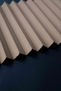 Brown Semi-Blackout Pleated Curtain