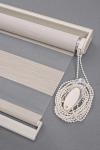Cream Bamboo Zebra Curtain