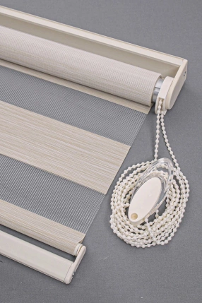 Cream Bamboo Zebra Curtain