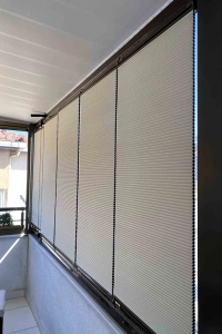 Cream Blackout Honeycomb Pleat Curtain