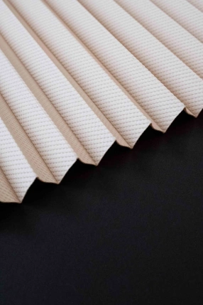 Cream Semi-Blackout Pleated Curtain
