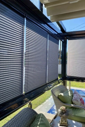 Mercury Pleated Curtain Anthracite