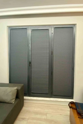 Mercury Pleated Curtain Anthracite