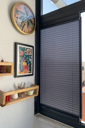 Mercury Pleated Curtain Anthracite