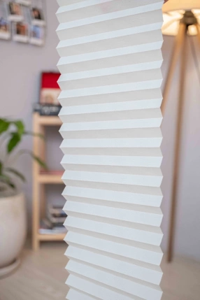 Mercury Pleated Curtain Ecru