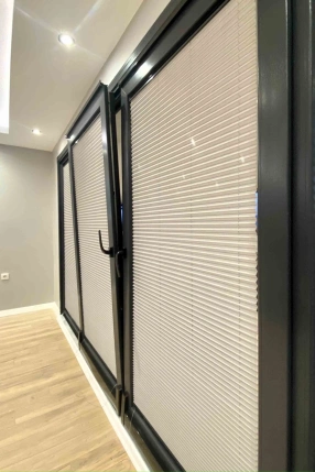 Mercury Plise Perde Gri