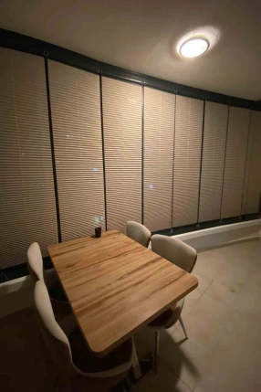 Mercury Pleated Curtain Brown