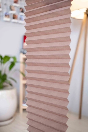 Mercury Pleated Curtain Brown