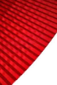 Mercury Pleated Curtain Red