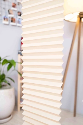 Mercury Pleated Curtain Cream