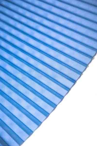 Mercury Pleated Curtain Blue