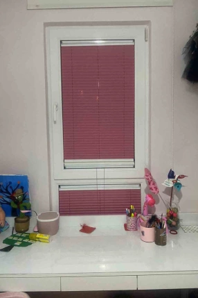 Mercury Pleated Curtain Pink