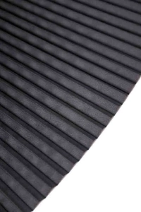 Mercury Pleated Curtain Black