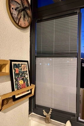 Saten Kumaş & Tül Gece-Gündüz Çiftli Plise Perde