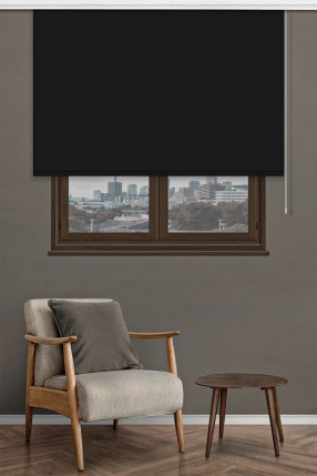 Black Matte Roller Blinds 