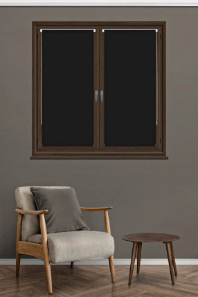 Siyah Mini Stor Perde 