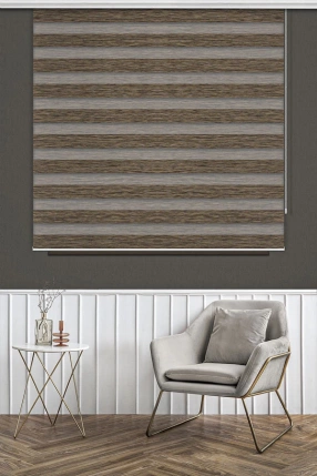 Sütlükahve Bamboo Zebra Curtain 