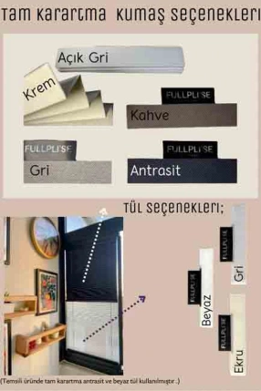 Tam Karartma & Tül Gece-Gündüz Plise Perde