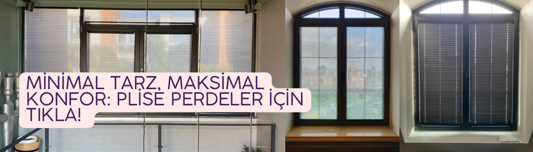 Yapıştırmalı plise perde