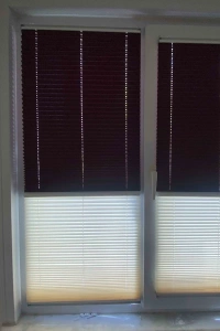 Semi-Blackout & Tulle Night-Day Pleated Curtain