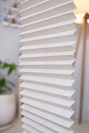 Alacalı Ekru Plise Perde