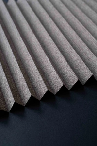 Mottled Coffee Pleated Curtain