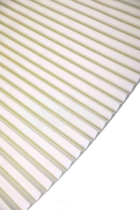 Mottled Off White Pleated Curtain