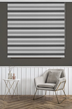 Alaca Karanlık Degrade Zebra Perde