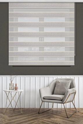 Bej Blackout Zebra Stor Perde