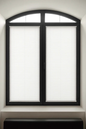 Beyaz Yarı Karartma Plise Perde 