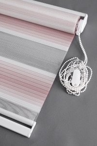 Rose Gradient Zebra Curtain