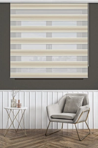 Sunset Gradient Zebra Curtain